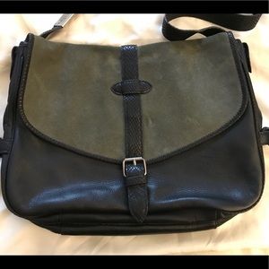 Foley + Corinna Leather and Suede Messenger Bag